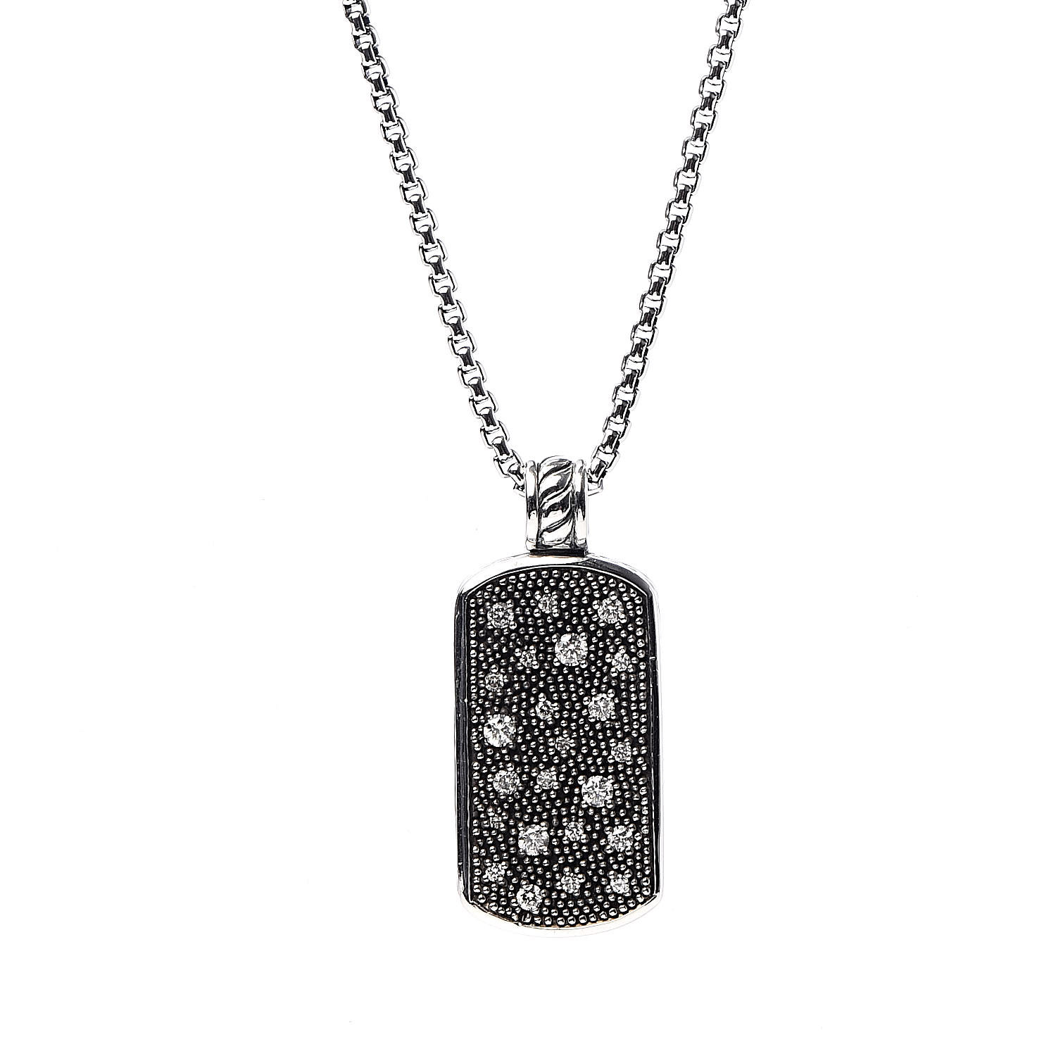 DAVID YURMAN Sterling Silver Diamond Midnight Melange Dog