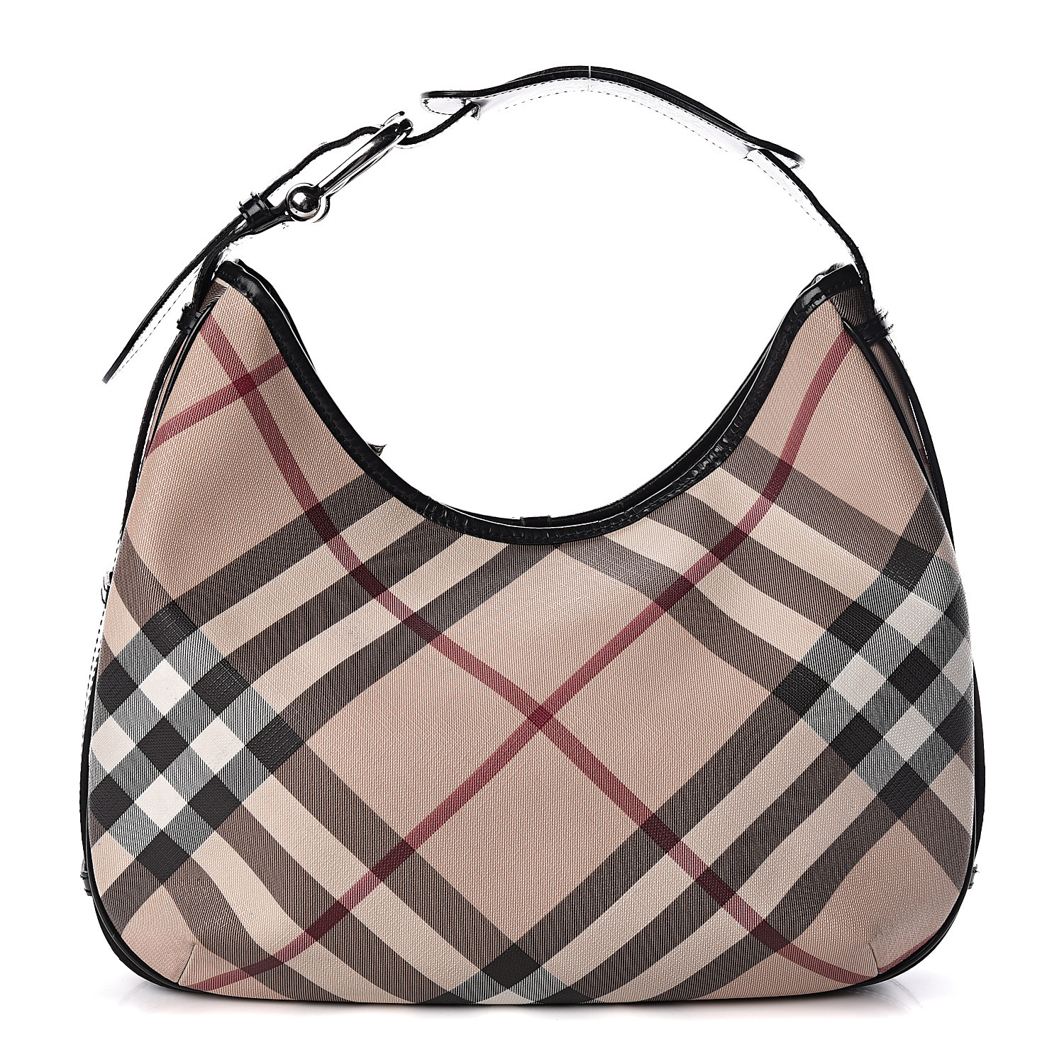 burberry nova check hobo bag