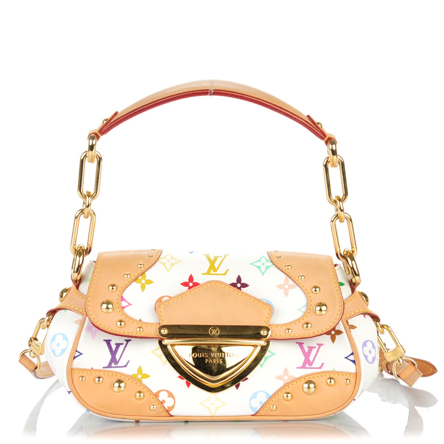 LOUIS VUITTON Monogram Multicolor Marilyn White Hand Shoulder Bag