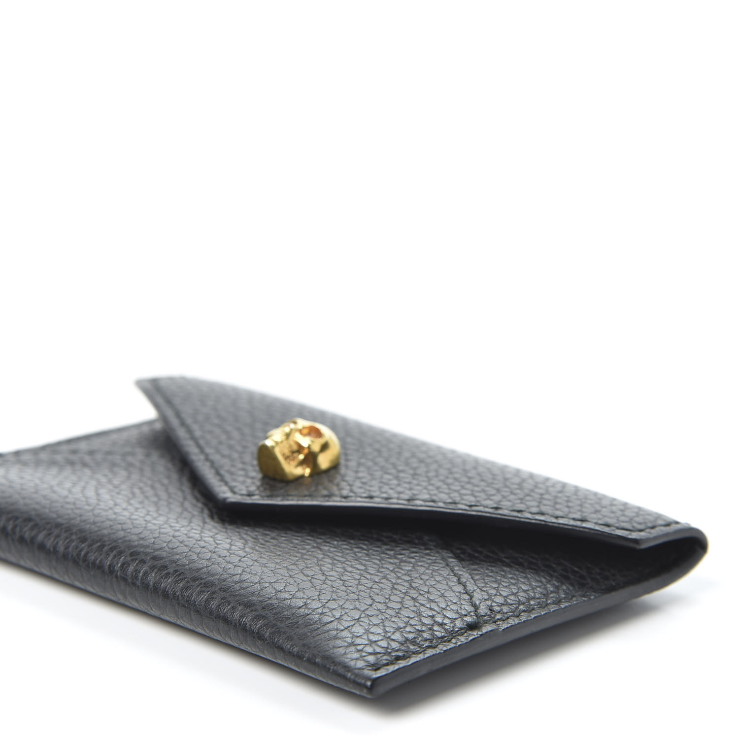 black skull envelope card holder