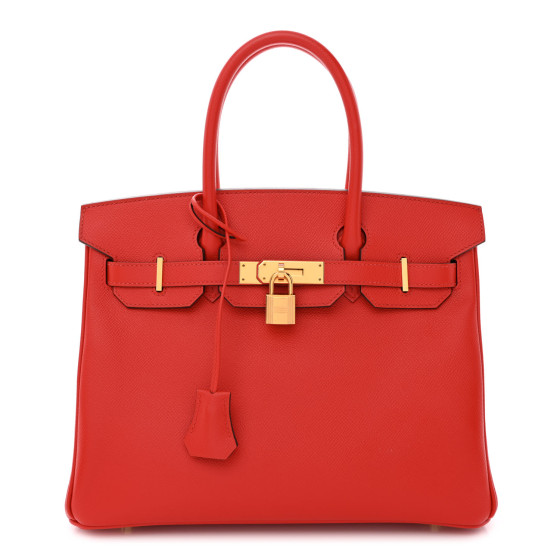 HERMES Epsom BIRKIN 30 Rouge de Coeur